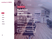 Tablet Screenshot of kadernictvi-tereza.cz